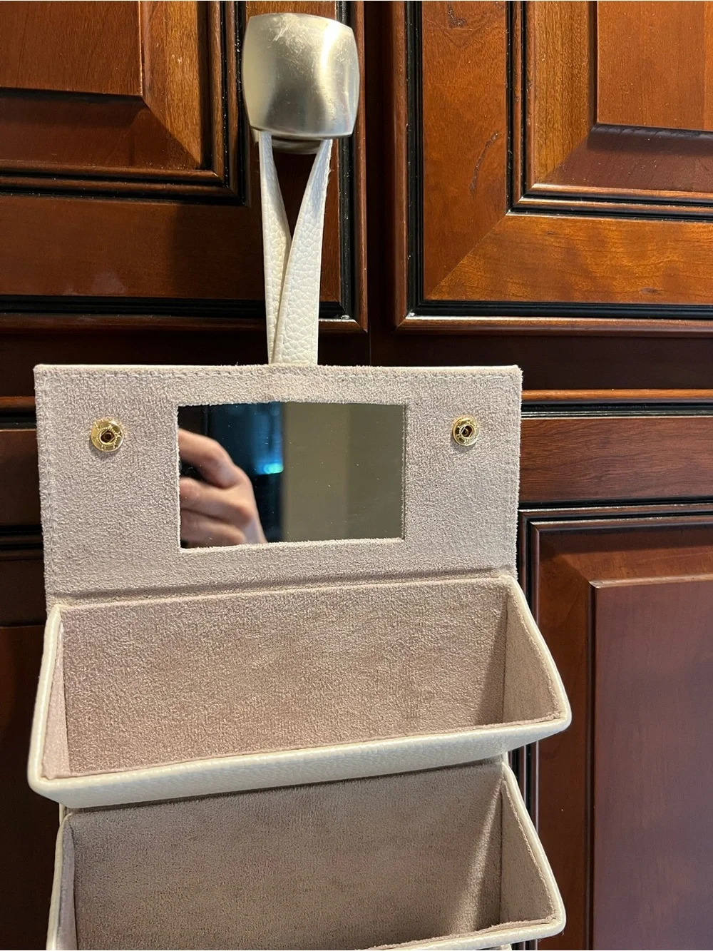 NIB Brouk & Co Leah 5 Eyewear/Jewelry Organizer Case Ivory Pearl Color - Picture 3 of 12